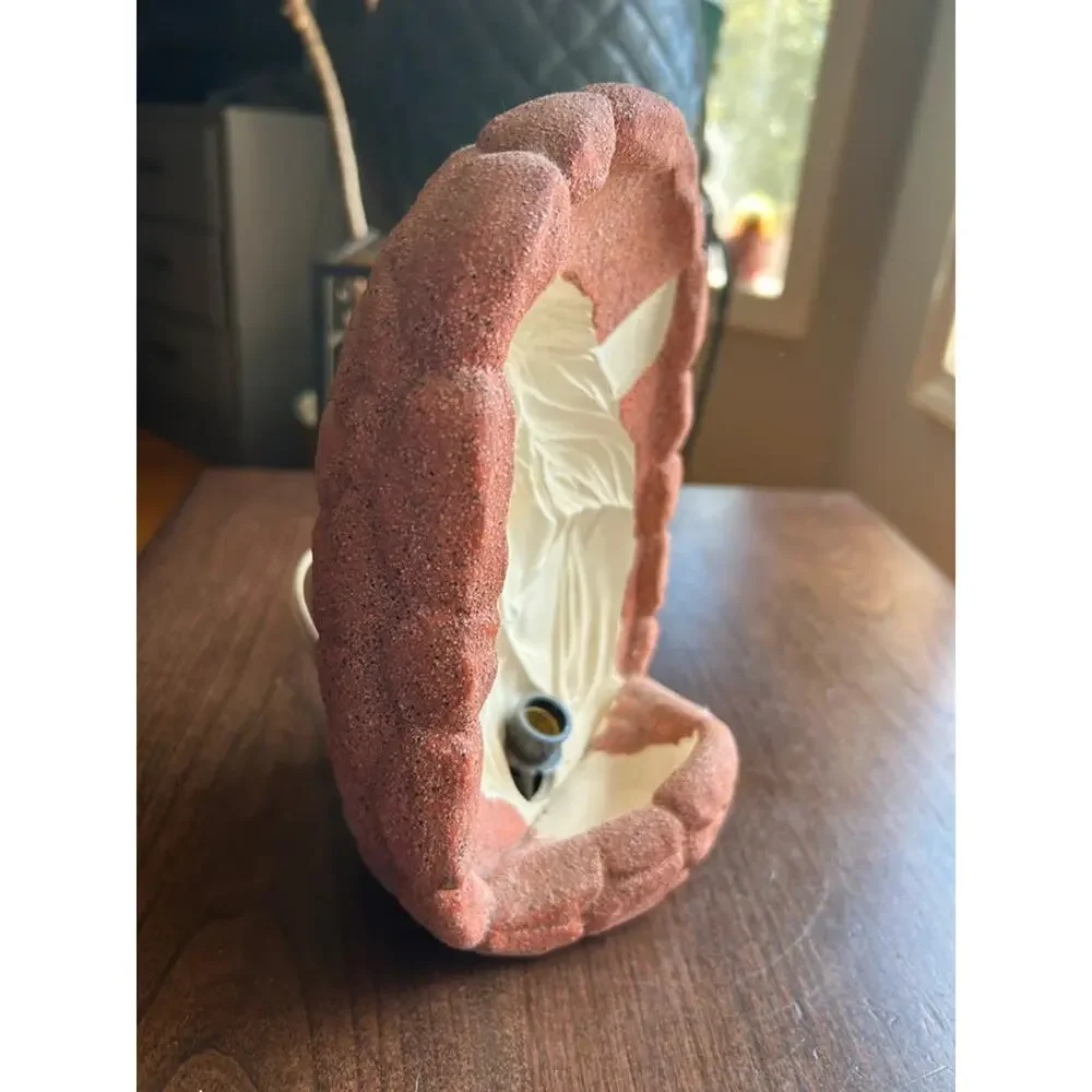 vintage Jesus Cross ceramic hologram night light lamp